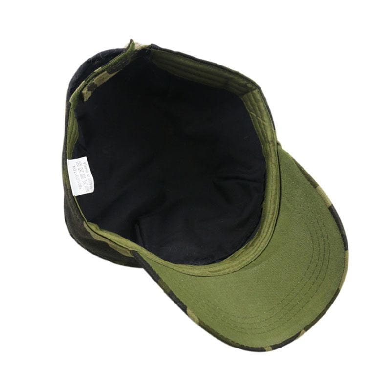 Camo Forest Green Visor Sandy Blonde Hair