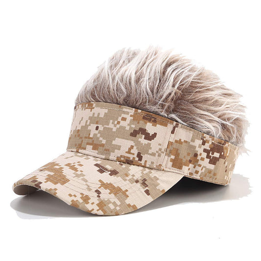 Camo Digital Desert Visor Sandy Blonde Hair