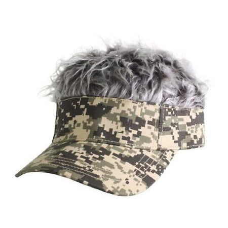 Camo Visor Gray Hair